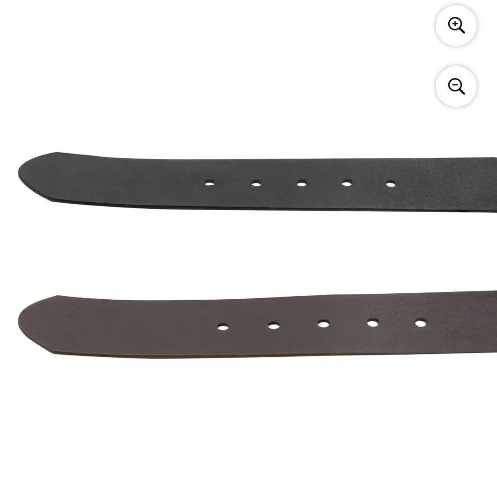 Canyon Sky Men's Leather Belt 2 pc Set Embossed Brown & Black Size 42 New in pkg